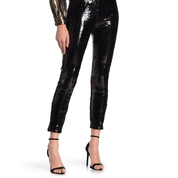 NWT: Sequin Pullon Slim Fit Pants - Picture 2 of 5